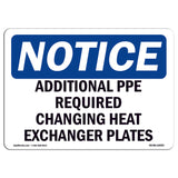 Additional PPE Required Changing Heat Exchanger