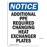 Additional PPE Required Changing Heat Exchanger