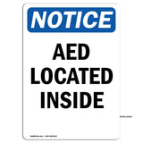 AED Located Inside Sign