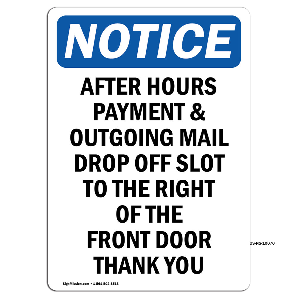 After Hours Payment & Outgoing Mail Drop