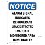 Alarm Signal Indicates Refrigerant Leak