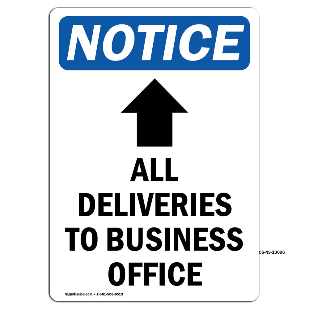 All Deliveries To Business Office