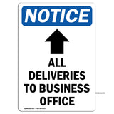 All Deliveries To Business Office