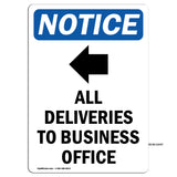 All Deliveries To Business Office