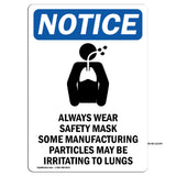 Always Wear Safety Mask Some Sign With Symbol