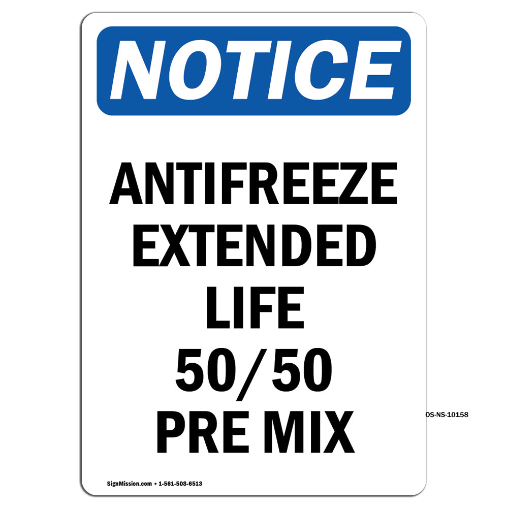 Antifreeze Extended Life 50 50 Pre Mix