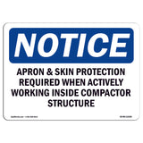 Apron & Skin Protection Required