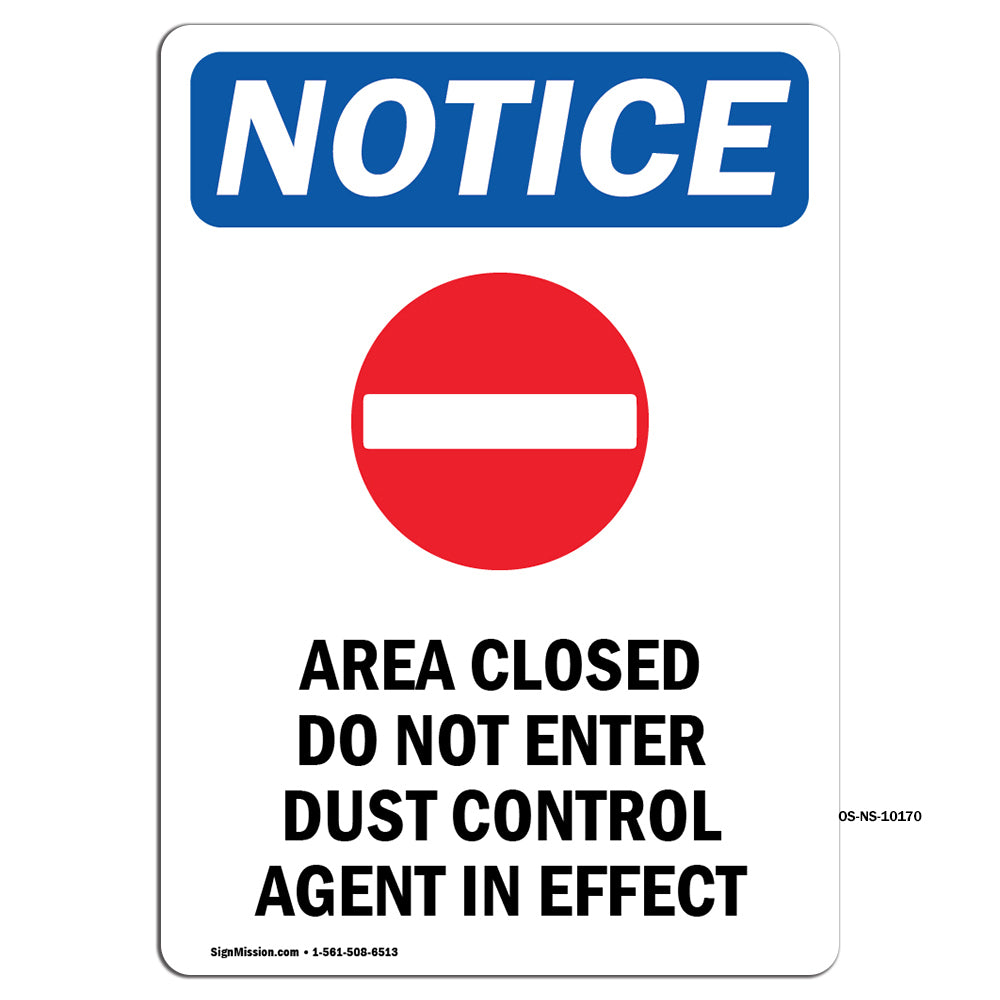 Area Closed Do Not Enter Dust