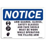 Arm Guards, Gloves, Safety Glasses