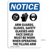 Arm Guards, Gloves, Safety Glasses
