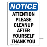 Attention Please Cleanup After