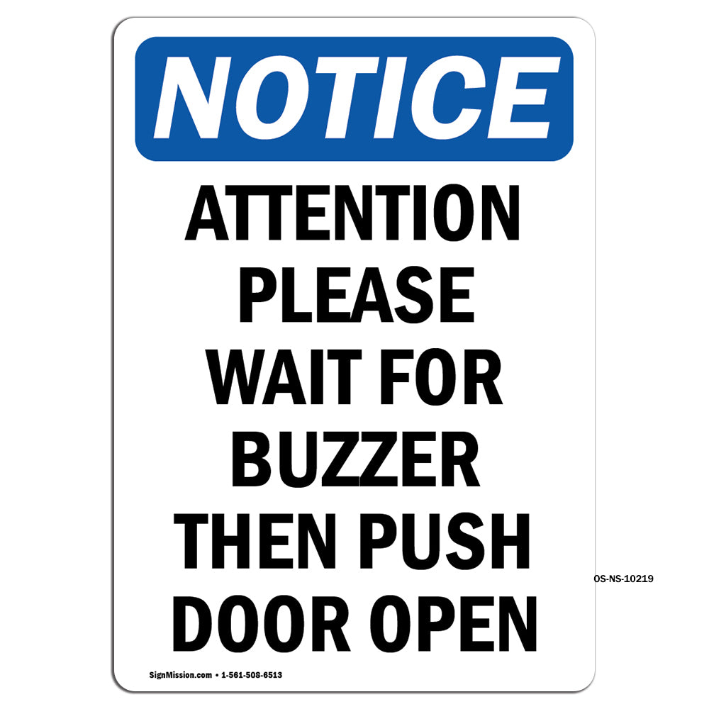 Attention Please Wait For Buzzer