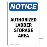 Authorized Ladder Storage Area