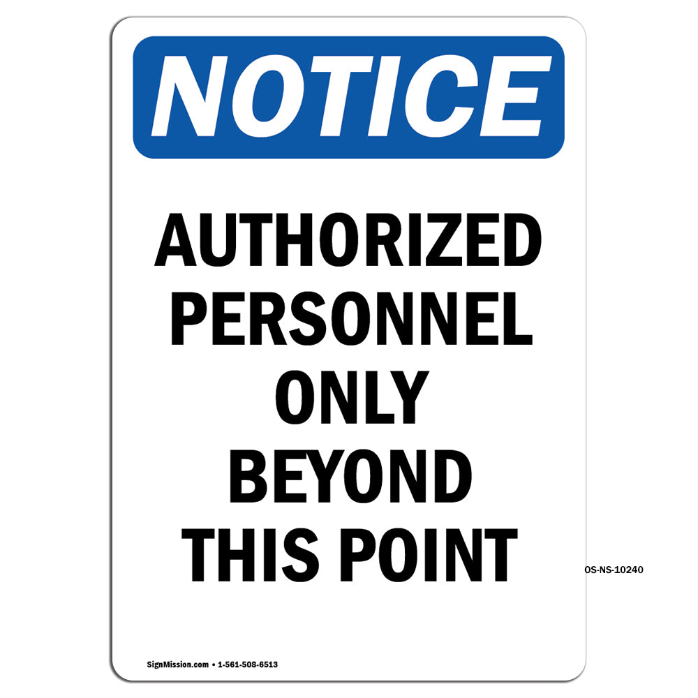 Authorized Personnel Only Beyond