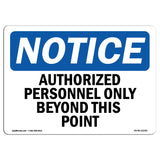 Authorized Personnel Only Beyond