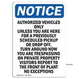 Authorized Vehicles Only Unless