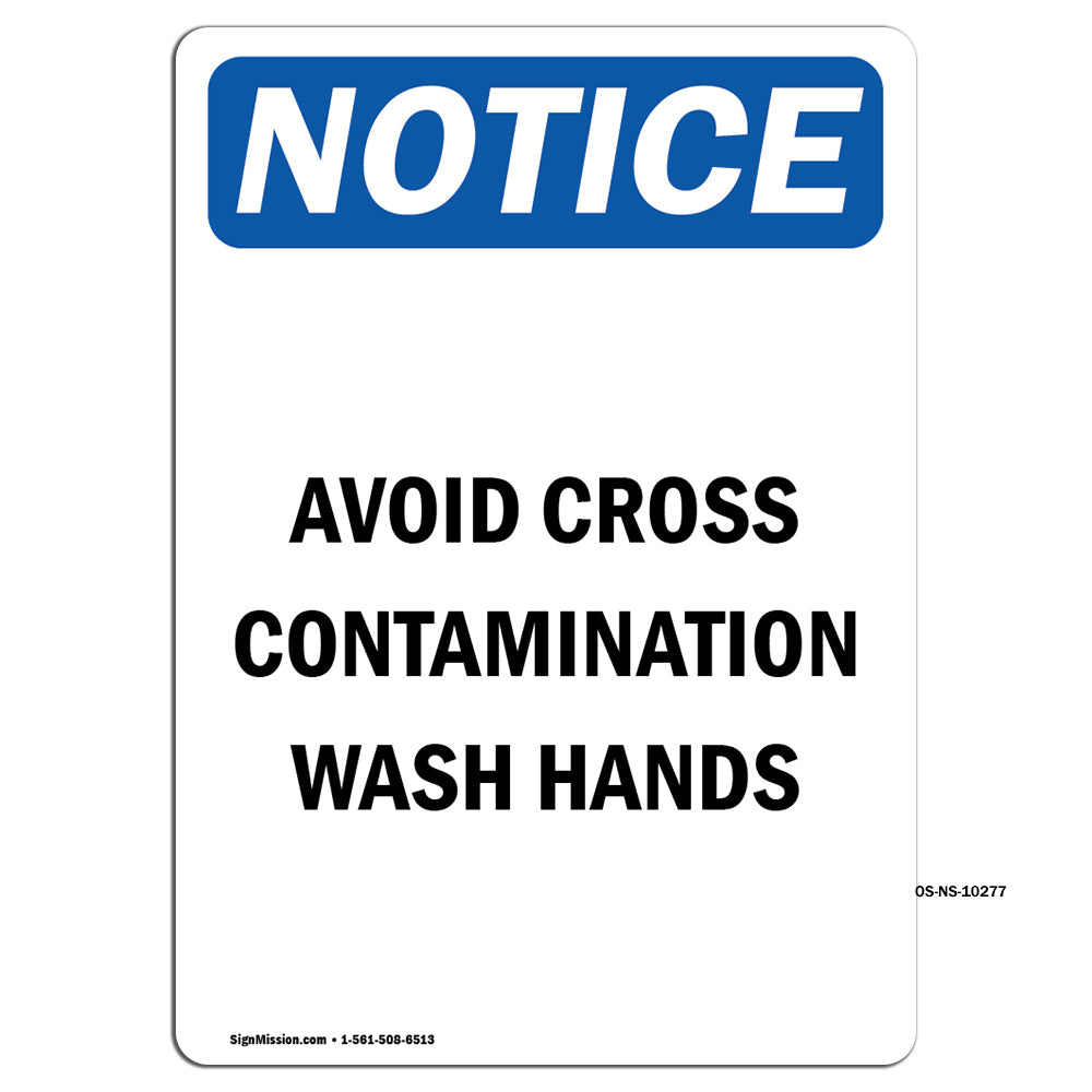 Avoid Cross Contamination Wash Hands