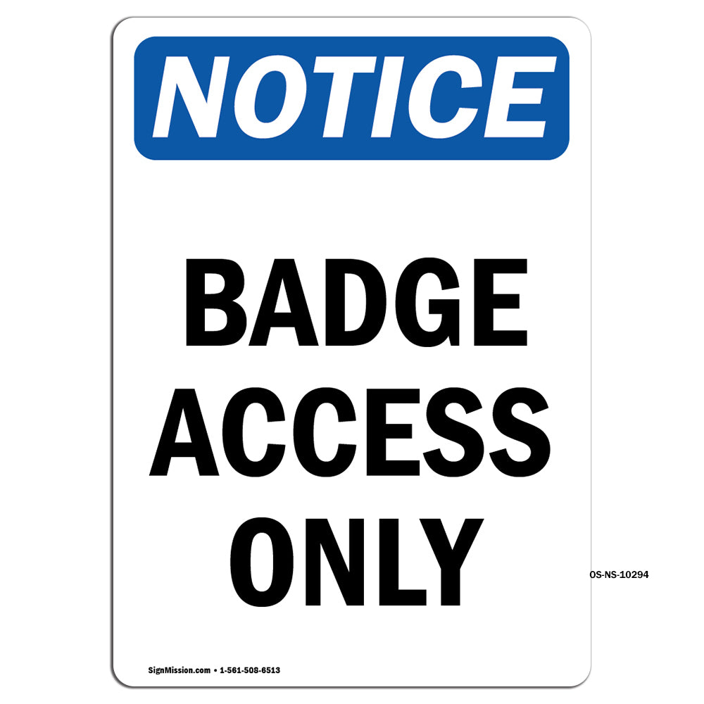 Badge Access Only
