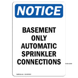 Basement Only Automatic Sprinkler Connections