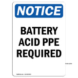 Battery Acid PPE Required