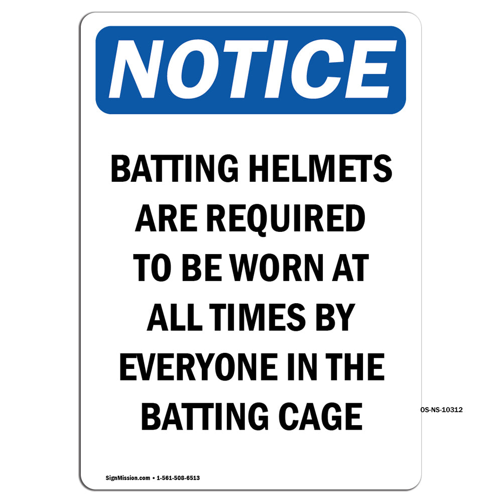 Batting Helmets Are Required To Be Worn