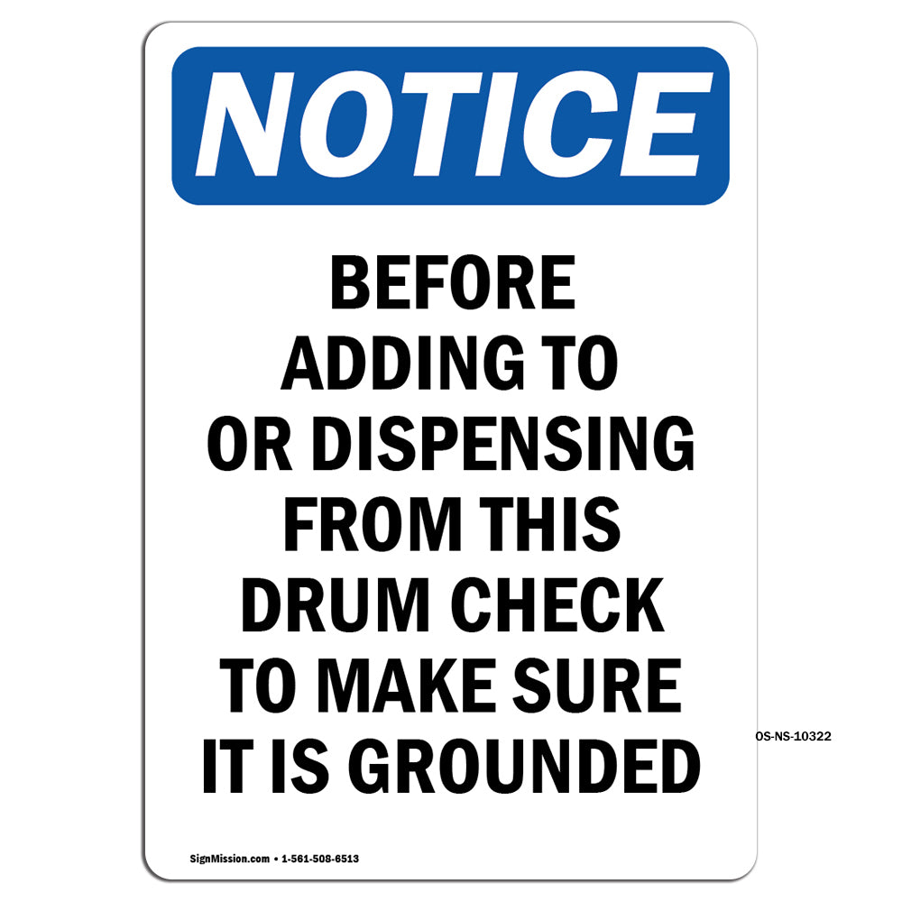 Before Adding To Or Dispensing From This