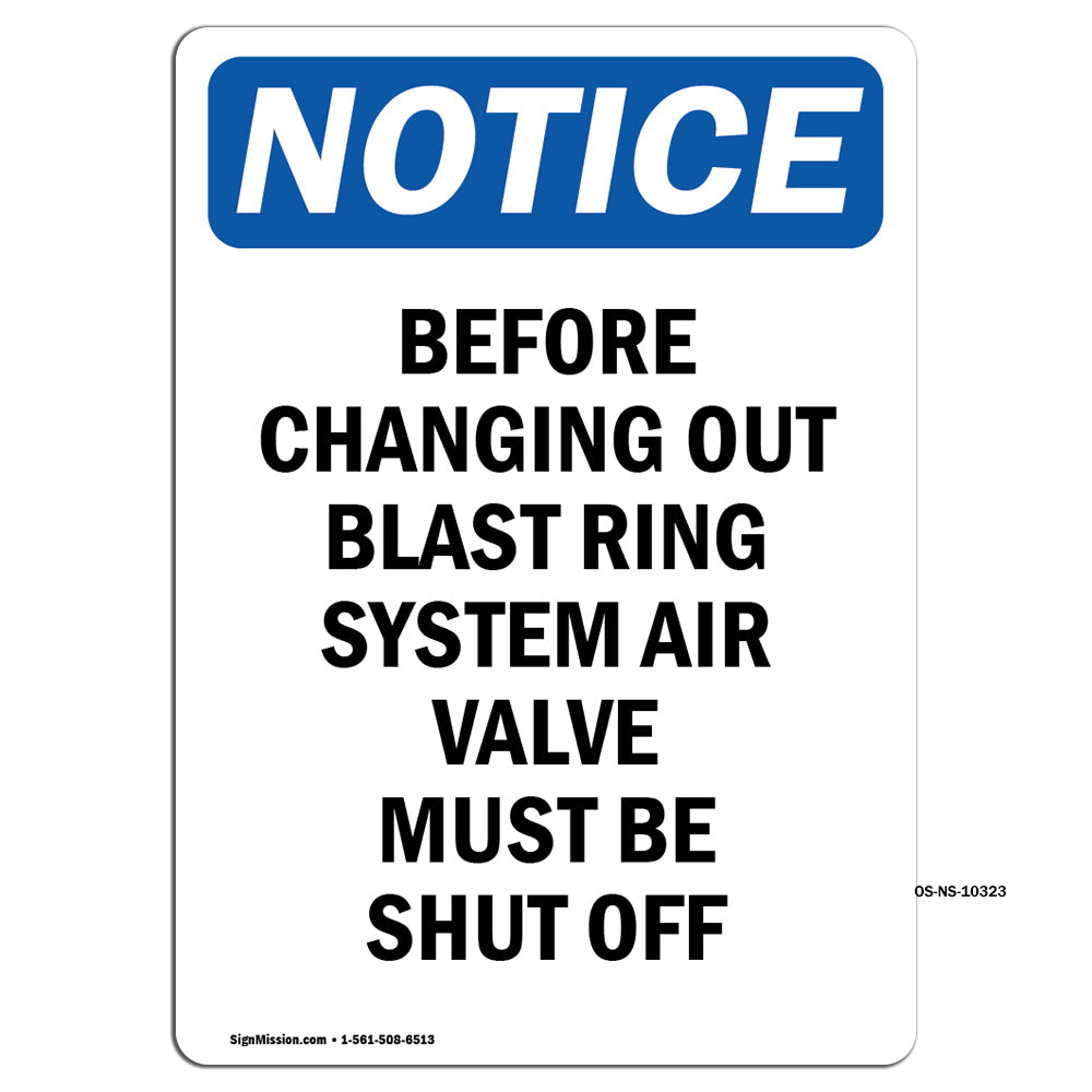 Before Changing Out Blast Ring