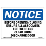 Before Opening Closing Ensure All Associates