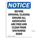 Before Opening Closing Ensure All Associates