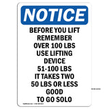 Before You Lift Remember Over 100 Lbs Use