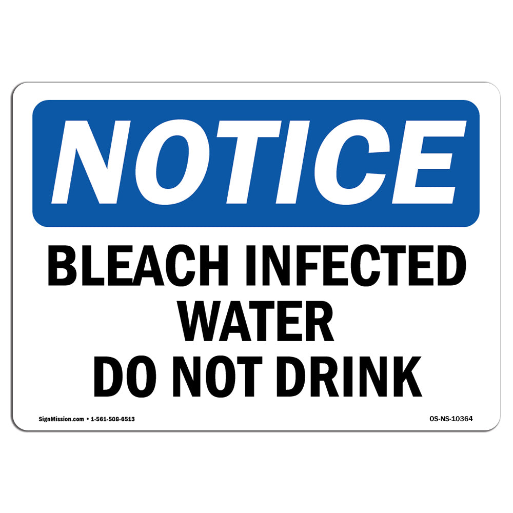 Bleach Disinfected Water Do Not Drink