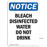 Bleach Disinfected Water Do Not Drink
