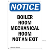 Boiler Room Mechanical Room Not An Exit Sign