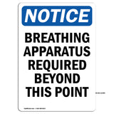 Breathing Apparatus Required Beyond