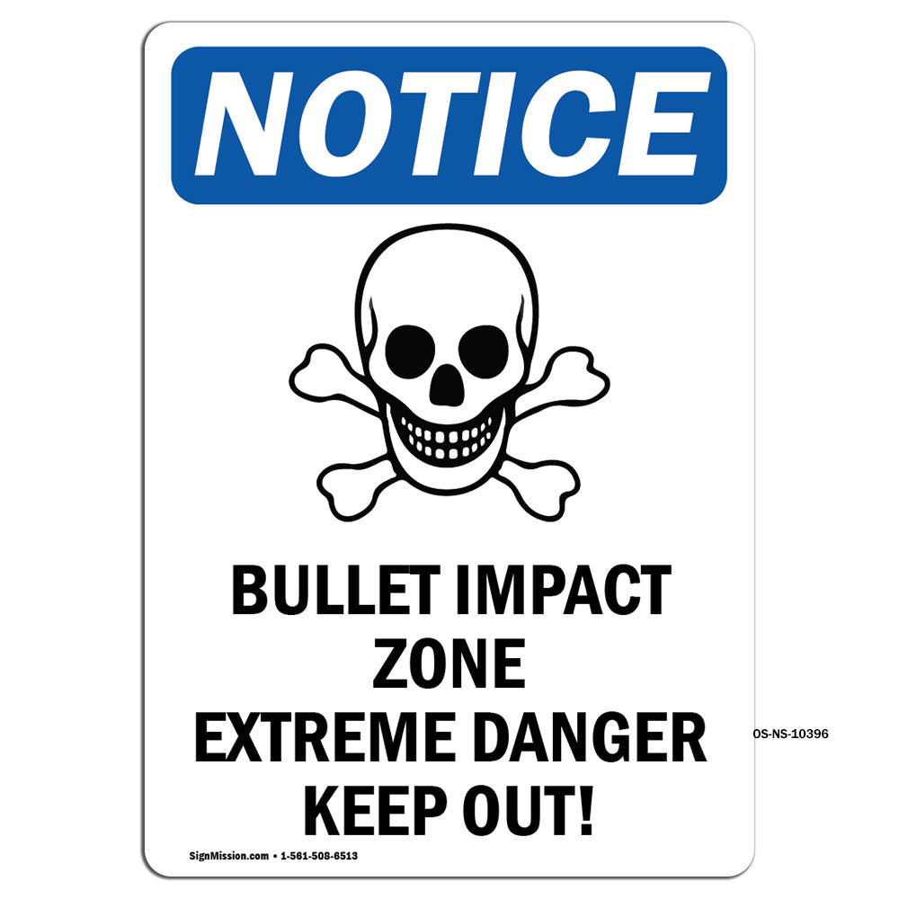 Bullet Impact Zone Extreme Danger