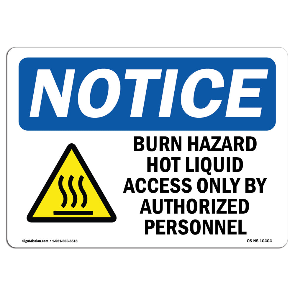 Burn Hazard Hot Liquid Access