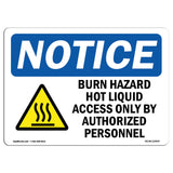 Burn Hazard Hot Liquid Access