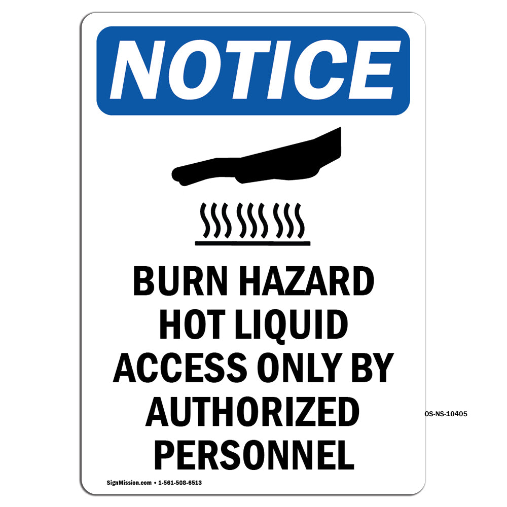Burn Hazard Hot Liquid Access