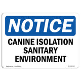 Canine Isolation Sanitary Environment