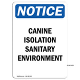Canine Isolation Sanitary Environment