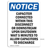 Capacitor Connected Within This Disconnect Sign