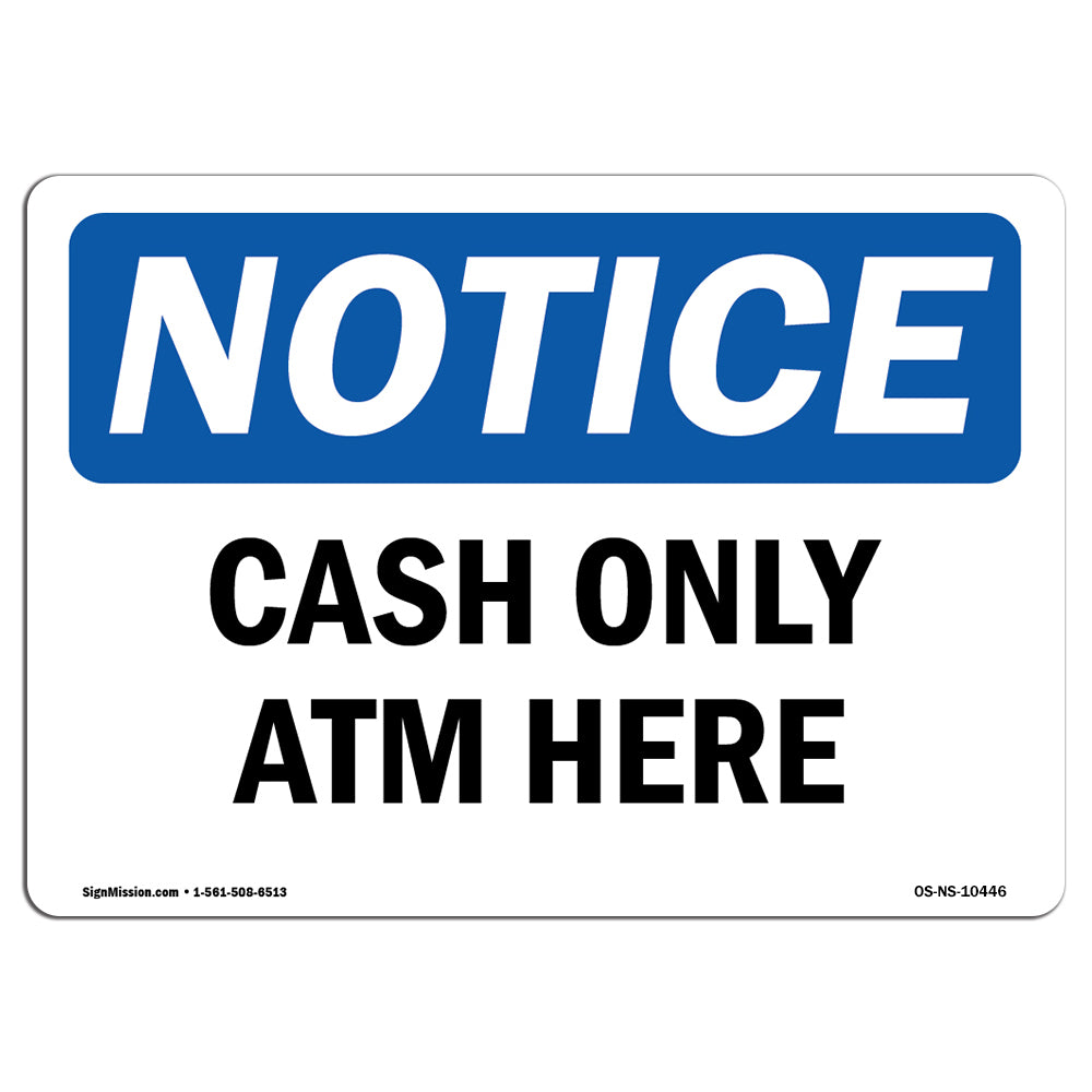 Cash Only ATM Here