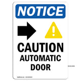 Caution Automatic Door [Right Arrow]