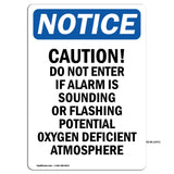 Caution Do Not Enter If Alarm Is Sounding Sign