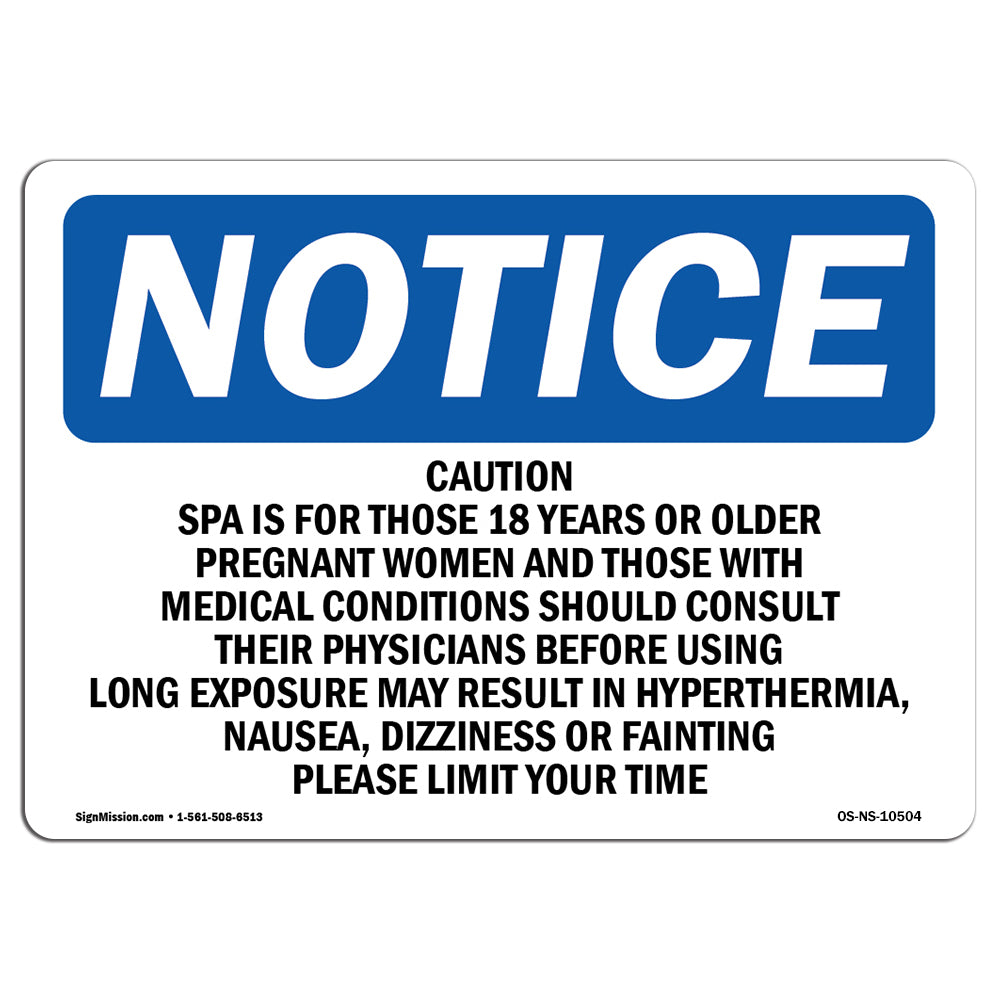 Caution Spa Is For Those 18 Years And Older