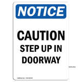 Caution Step Up In Doorway