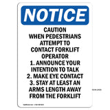 Caution When Pedestrians Attempt