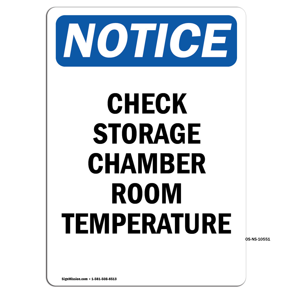 Check Storage Chamber Room Temperature