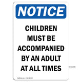 Children Must Be Accompanied By An Adult