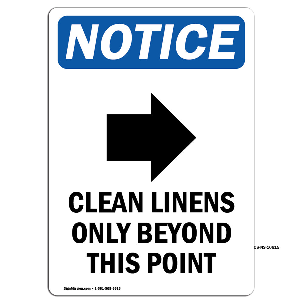 Clean Linens Only Beyond This